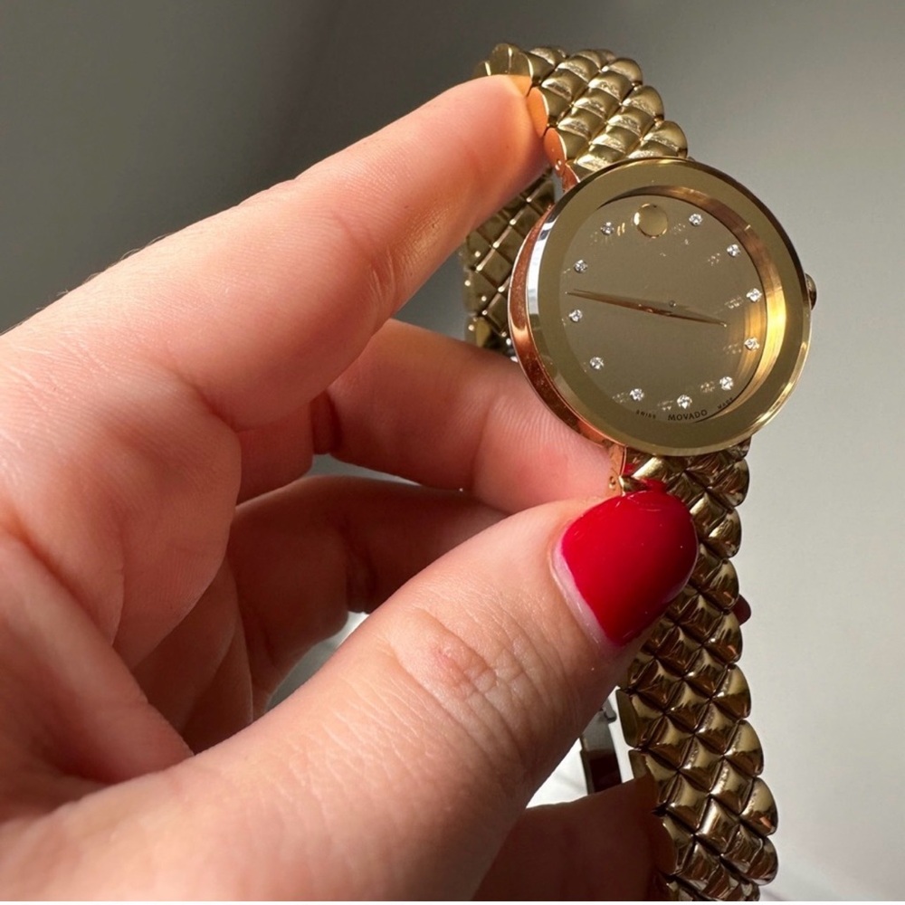 Movado sapphire diamond watch